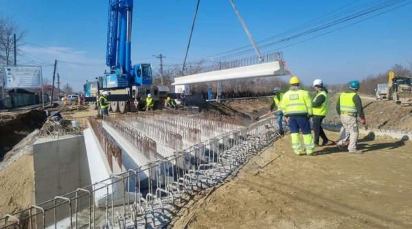 pod rutier din dambovita reconstruit dupa aproape 90 de ani va fi gata in 30 de zile