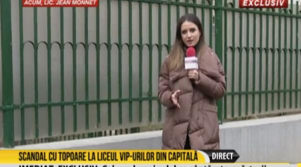 scandal cu topoare la liceul jean monet clipe de panica din cauza unei fete