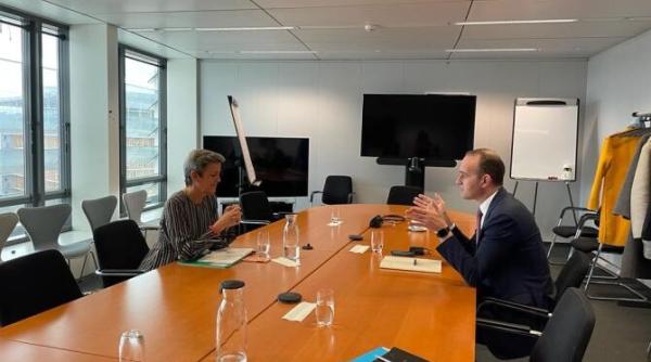 ministrul dan vilceanu si comisarul margrethe vestager discutii despre utilizarea finantarilor pnrr