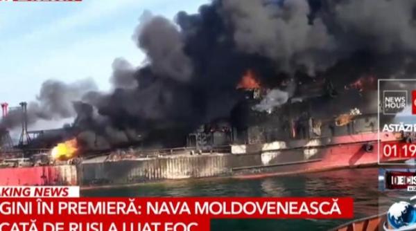 o nava sub pavilionul republicii moldova a fost lovita in marea neagra mapn confirma informatia
