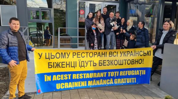 stefan mandachi ajutor pentru refugiati toti ucrainienii pot servi o masa calda gratuita la noi unde se pot dona bani