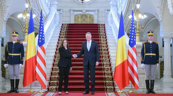 vicepresedintele sua kamala harris si presedintele romaniei klaus iohannis declaratii live la palatul cotroceni 11 martie 2022