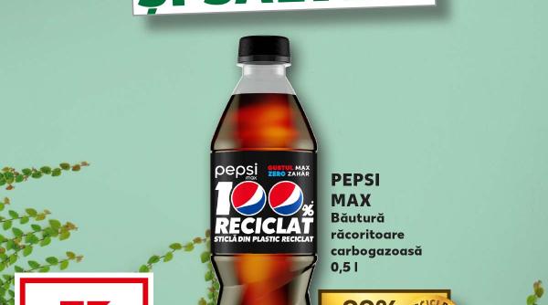 kaufland oferta pepsi max 0 5l aproape gratis celor care aduc ambalaje din sticla plastic si aluminiu p