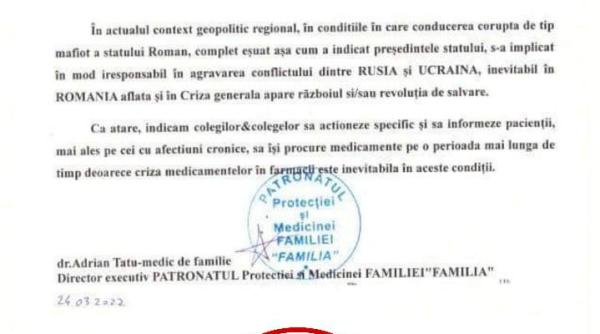 ministerul sanatatii comunicat pentru dezmintirea unui nou fake news