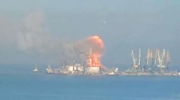 saratov este numele navei distruse de ucraineni in portul berdiansk ce se afla la bordul acesteia