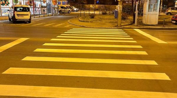 au fost trasate marcaje rutiere in 34 de locatii din bucuresti foto