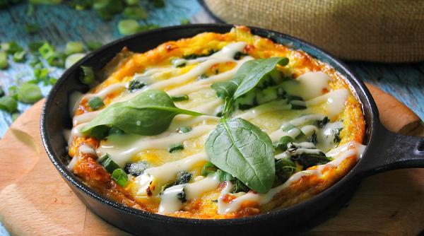 omleta olandeza pe lipie cu crema de branza rosii cherry si patrunjel reteta geniala de mic dejun