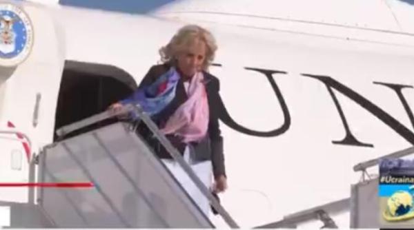 jill biden a ajuns in romania prima doamna a sua a aterizat la baza mihail kogalniceanu