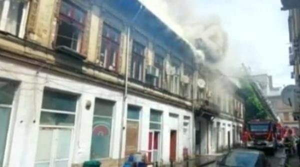 incendiu urias la o casa din centrul vechi al capitalei