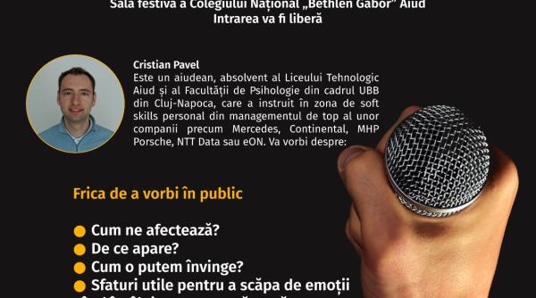 cum sa iti invingi frica de a vorbi in public eveniment educativ la aiud