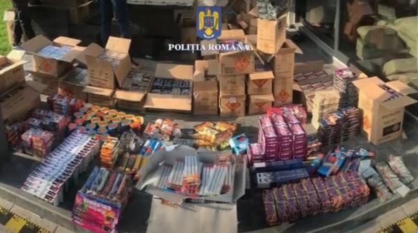 nu i voie iarna de ce ar fi vara sute de kilograme de articole pirotehnice ridicate de politisti
