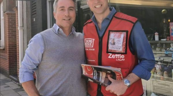 printul william vinde ziare in centrul londrei motivul nobil din spatele gestului