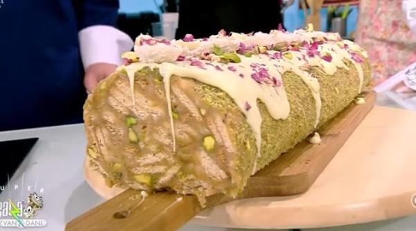 salam de biscuiti cu fistic si caramel sarat reteta lui vladut