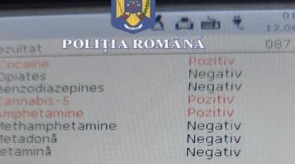 un sofer drogat a dat vina pe otetul din salata cand a fost prins de politistii rutieri