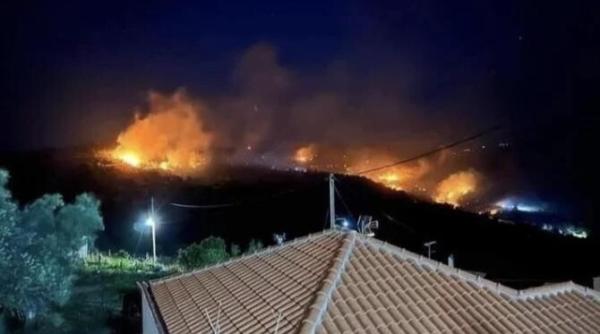 evia se aprinde incendiu de vegetatie scapat de sub control sat evacuatevia se reaprinde incendiu de vegetatie scapat de sub control sat evacuat