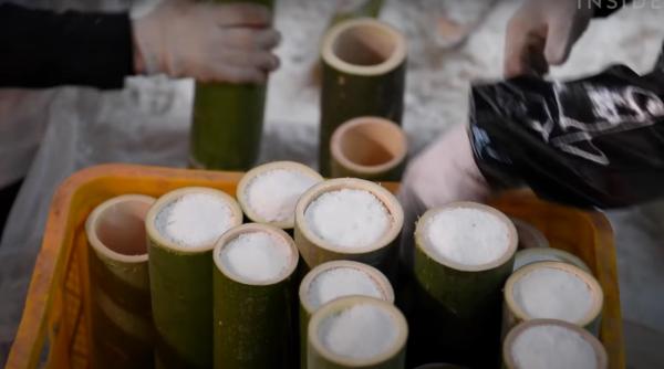 cel mai scump ingredient din lume sarea prajita in cilindri de bambus un kilogram costa 1000