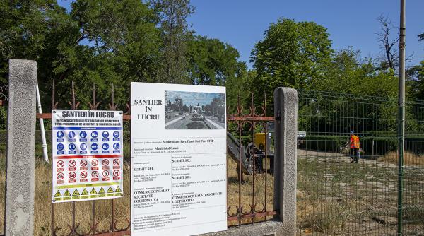 parcul carol din galati a intrat in modernizare