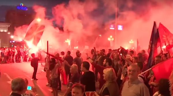 manifestatii nationaliste in macedonia de nord ce i a scos in strada pe extremisti