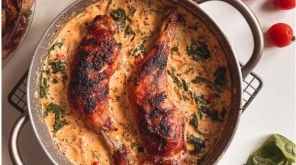 pulpe de pui in sos de rosii si spanac reteta sanatoasa si indicata daca ai endometrioza