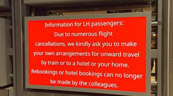 lufthansa isi anunta pasagerii ca sunt pe cont propriu anunt in aeroport razvan pascu sfat pentru vacante