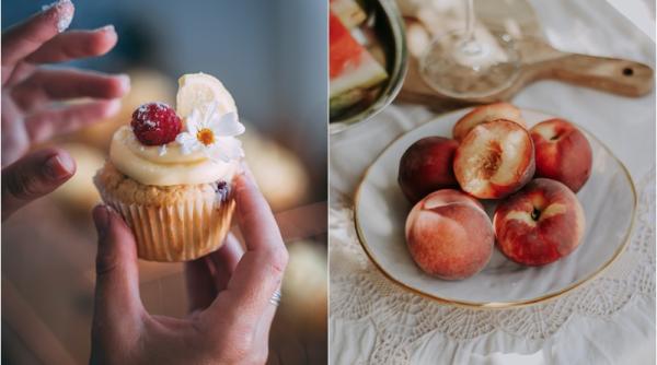 briose cu piersici reteta senzationala de vara