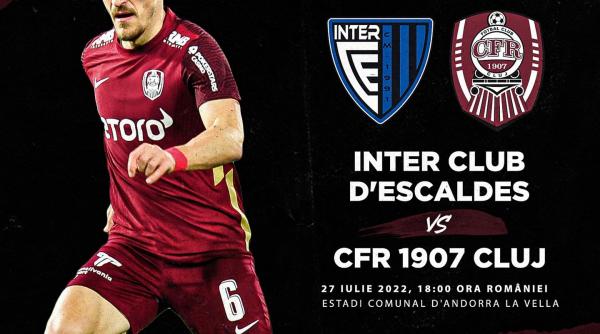 cfr cluj calificata in turul al treilea preliminar al conference league dupa 1 1 cu inter d escaldes