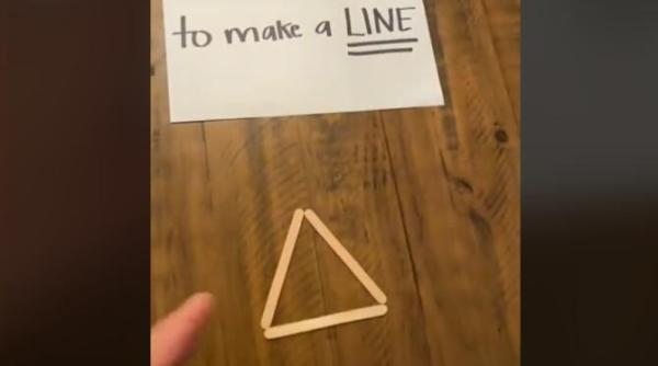 cea mai grea ghicitoare de pe tiktok muta un betigas pentru a face o linie poti sa o rezolvi