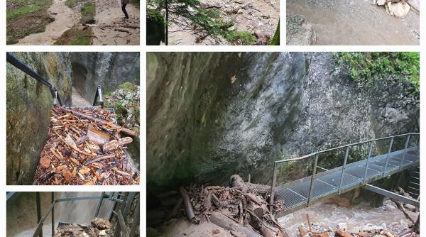 trasee montane populare inchise dupa ploile din ultimele ore poteci si podete rupte de viituri