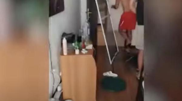 apartament devastat in mamaia de un grup de turisti video