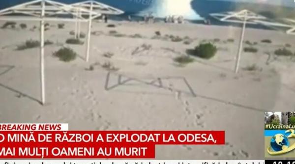 o mina de razboi a explodat pe litoralul ucrainean in zona odesa