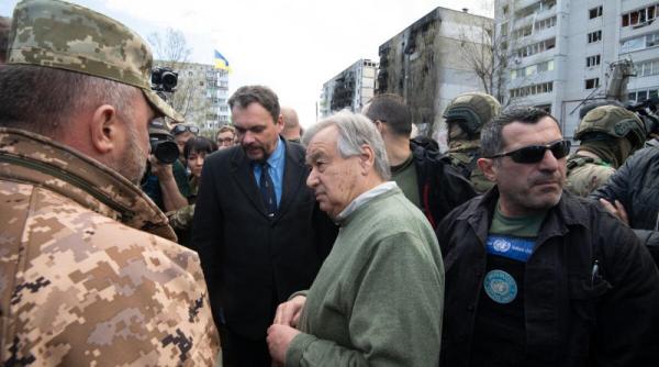 antonio guterres onu a ajuns in odesa acesta a cerut mai multe eforturi pentru a asigura accesul la cereale ucrainene