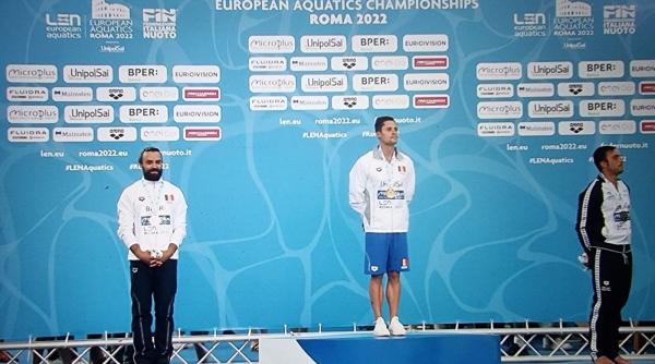 constantin popovici aur pentru romania la europenele de natatie de la roma catalin preda medalie de argint