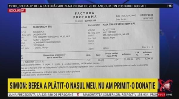 factura cat a costat de exemplu berea de la nunta lui simion