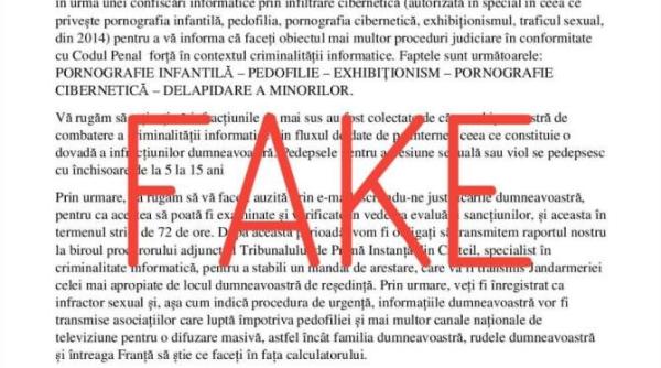 politia romana atentioneaza asupra unei campanii de inselaciune online nu trimitem astfel de mail uri