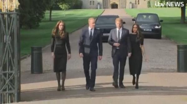 imagini rare familia regala s a reunit william harry kate si meghan impreuna la castelul windsor video