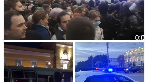 proteste impotriva mobilizarii in rusia fortele de ordine au impanzit strazile au loc primele retineri vrem doar sa traim si sa nu ne fie luati barbatii foto video