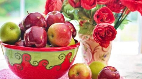 chec cu mere la cana un desert bestial gata in cateva minute o portie are doar 160 de calorii