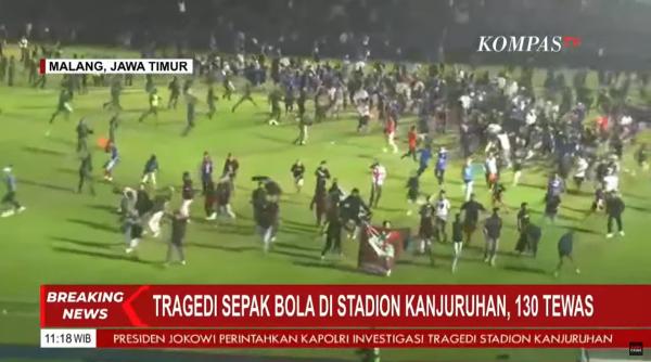 cel putin 129 de persoane au murit la un meci de fotbal din indonezia