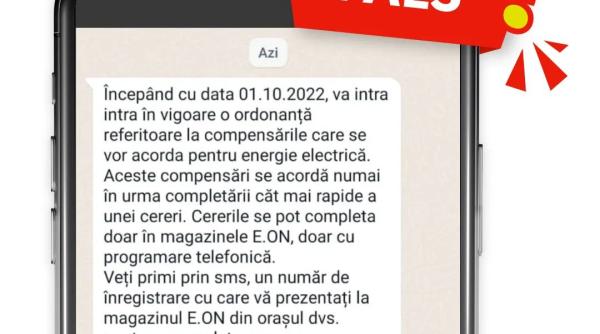 ati primit un mesaj din partea e on energie romania compania aduce clarificari privind provenienta acestuia si face recomandari pentru clienti