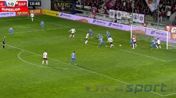 decizie uluitoare la chindia rapid in superliga gol anulat cu var pentru offside desi jucatorul aflat in afara jocului nu atinge mingea