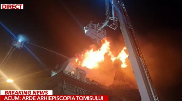 incendiu la sediul arhiepiscopiei tomisului