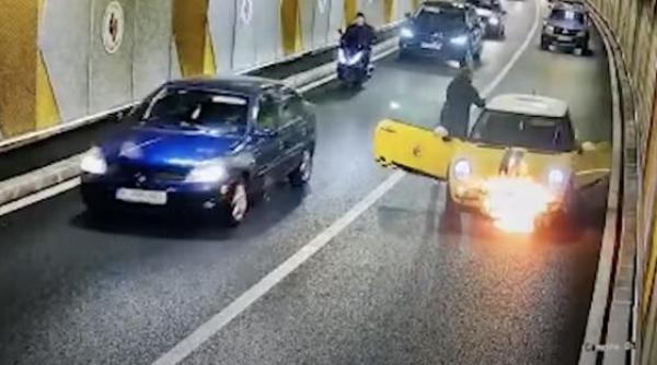 expert tehnic cercetare in pasajul unirii dupa ce o masina a luat foc in mers traficul va fi restrictionat luni timp de doua ore