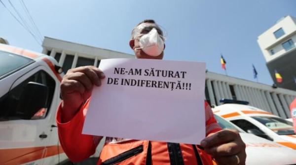 sindicalistii de la ambulanta protest impotriva lui arafat