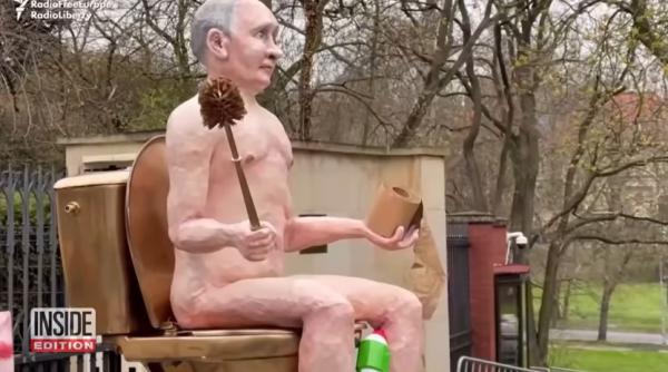 cehii scot la licitatie o sculptura a lui putin incasarile vor merge catre ucraina