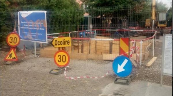 blocaj mare intr o zona din sectorul 6 lucrarile edilitare depasesc termenele si dau peste cap traficul foto