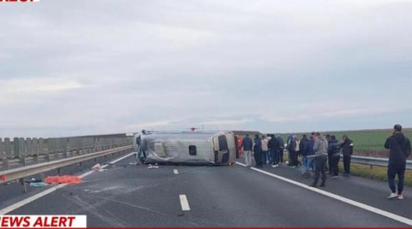 accident cu 11 victime in arad dupa ce un microbuz s a rasturnat a fost activat planul rosu de interventie