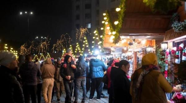 maria gheorghiu si nicu alifantis pe scena targulului de craciun din bucuresti