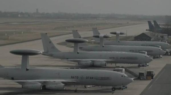 presa din rusia nato trimite aeronave awacs in romania pentru a urmari fortele aeriene ruse