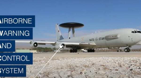 avioanele nato awacs au aterizat in romania acesta vor monitoriza activitatile rusiei