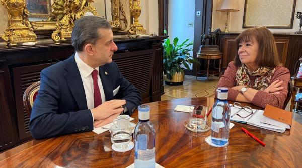 spania intalnirea dintre ambasadorul romaniei si prim vicepresedintele senatuluiregatului spanie